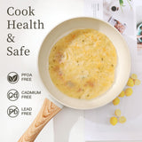 16PCS Pots and Pans Set Non Stick Cookware Set Nonstick with Cooking Set (white, 16pieces) Anymark