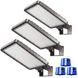 Dream Eeve 350W LED Parking Lot Lights Outdoor Trunnion Mount 5000K 3Pack