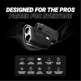 Blue Tees Golf Series 4 Ultra Golf Rangefinder with Slope Switch, 1200 Yards Range Finder, OLED Display, 6X Magnification