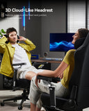 AutoFull M6 Gaming Chair with Climate Control Massage – Ventilated & Heated Seat, 3rd-Gen Active Lumbar Support, 360° Adjustable Armrests, Ergonomic Chair for Gamers & Home Office (Black)