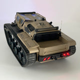 WPLDEWAN RC Tank Car 1/16 Scale Remote Control Tank Off Road RC Crawler 4WD RTR 360°Rotating Drifting Dual Motor Gearbox Proportional Control Tracked Military Truck Hobby Toy for Adult