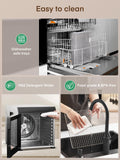 FOHERE Food Dehydrator for Jerky 1000W, 10 Trays With Large 9.04ft² Drying Space,176°F Temperature Control, Digital Adjustable Timer, Light, Dryer Machine for Dog Treats,Herbs, Meat, Fruit, and Yogurt