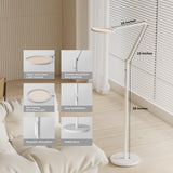 Honeywell LED Floor Lamp - F01WT Sunturalux™ Eye Caring Dimmable Standing Light with Remote,Bright Natural Daylight 5 Colors & 5 Brightness Adjustable Tall Lampara for Home Office Living Room Bedroom
