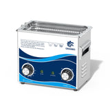 Granbo Ultrasonic Cleaner 3.2L 120W Ultrasonic Jewelry Cleaner 40kHz with Heater Timer and Degassing, 110V Sonic Cleaner with Knobs, Lab Ultrasonic Cleaner for Jewelry Eyeglass Dental Parts Cleaning