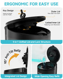 AIKE Automatic Wall Mount Liquid Soap Dispenser, Commercial Stainless Steel with 25oz Large Capacity Save Time Effort and Cost,Model AK1205(Matte Black)