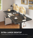 OffiGo 79 Inch Executive Electric Standing Desk Height Adjustable, Black