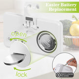 Geevon 2 Pack Refrigerator Thermometer Digital Fridge Thermometer IP65 Waterproof with Large LCD Display,Max/Min Record Function