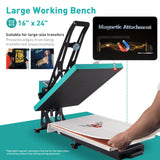Semi-auto Heat Press Machine with Positioning, 2kw, Slide-Out, Heat Transfer Press DTF