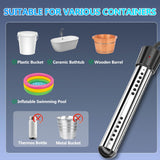 BSEED Portable Shower for Camping with Immersion Water Heater, 6000mAh Rechargeable Camping Shower with Intelligent LED Display, Outdoor Shower for Hiking, Travel, Pets & Car Washing, Wartering Plants
