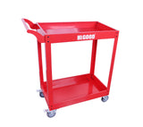 HIGOOD Heavy Duty Service Utility Cart,2 Shelf Steel, 800-Pound Capacity, 35.6 x 18.1x38-Inch RED