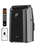 DREO Portable Air Conditioners, 12,000 BTU AC Unit for Bedroom with Drainage-free Cooling, 46dB Quiet, APP/Voice/Remote, 24h Timer with Fan & Dehumidifier, Smart Standing AC for Room Indoors, AC515S