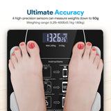 Smart Weighing Scale, Bluetooth Smart Body Fat Scale, accurately Measures Weight, Body Fat Percentage, Muscle Mass Percentage, BMI, and Other Body Metrics. (Black)