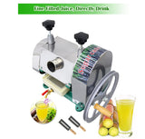Manual Sugarcane Juicer, Sugarcane Press, 3 Stainless Steel Rollers, 330lb/h Output, 2.4" Inlet, Sugar Cane Juice Extractor Squeezer for Home Commercial INTBUYING
