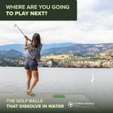 Biodegradable Golf Balls | Water Dissolvable | Eco Friendly | Dissolves in 2-4 Weeks (96) Biodegradable Golf Balls