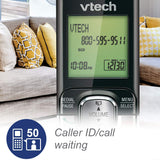 Phone Answering System with Caller ID/Call Waiting, 1 Cordless Handset, Silver/Black VTech
