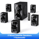 Surround Sound Speakers Home Theater Systems - 700 Watts Peak Power 5.1/2.1Wired Stereo Speaker System Bobtot