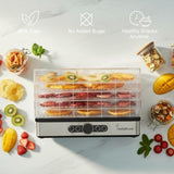 Chefnificent Food Dehydrator DryPro 400 Machine with 5 Adjustable Trays, Rapid 4 Hour Drying, BPA Free Fruit Dryer for Jerky, Herbs, Mushrooms, Freeze Dryer Alternative for Healthy Snack
