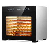 Food Dehydrator Machine, 650W Dehydrator with 8 Stainless Steel Trays, Adjustable Timer & Temperature for Jerky, Fruits, Herbs, Dog Treats, Party Meal Prep