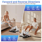 HJDFGSS Under Desk Elliptical Machine, Electric Leg Exerciser While Sitting for Seniors with Remote Control, Quiet Portable Seated Pedal Exerciser, Auto & Manual Mode, 10 Speeds for Home Office（White）
