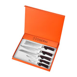 OSERM Knife Set | Gift-Ready 6-Piece (5+1) Japanese Style Kitchen Knife Set — Burgundy Gift Box with An Additional 8" Chef Knife — Ideal Christmas, Wedding & Household Gift