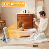 Infrared Heater, Portable Electric Heater, Space Heater for Indoor Use, Radiant Heat for Home Office, Two Heat Settings with Foldable Holder, Overheat and Tip-over Protection