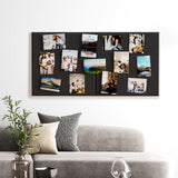 MaxGear Extra Large Bulletin Board 72" x 48", Black Felt Wall Tiles Pushpin