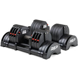 REP Fitness Adjustable Dumbbell Set - 5-40 Lbs, Quickdraw, Multiple Weight Ranges