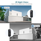 Wireless Wi-Fi Video Doorbell Camera with Two Way Audio, AI Motion Detection, Night Vision and Cloud Storage Orbitell