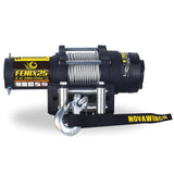 Novawinch Fenix 2500 Wire Cable Winch - 2500 lb Electric Winch 12 Volt - ATV UTV Pulling Winch - Steel Wire Rope with 4 Way Roller Fairlead - 3 Stage Planetary Gearbox - Mechanical Load Holding Brake