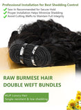 Mlip Premium Burmese Curly Bundles Human Hair 20 22 22 Inch Natural, Full