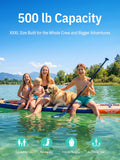 Niphean (Extra Large) Inflatable Paddle Board, SUP for 2+1 People/Family