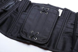 SHAPERX Women Short Torso Curvy Waist Heavy Duty Double Steel Boned Underbust Waist Trainer Corsets,SZ70930-Black-3XL