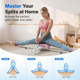 MERACH Split Machine, Stretching Equipment for Flexibility, 180° Leg Stretcher with 6-Level Length Adjustment & Comfortable Pad, Home Stretch Machine for Dance, Gymnastics, 300lbs Capacity (Pink)
