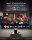 NEBULA X1 Triple Laser 4K Projector, Nebulamaster, 3500 ANSI Lumens, 56000:1 Contrast, 40W Stereo Sound, 0.9-1.5 Optical Zoom, Smart AI, Dolby Vision, 300" Screen, Built-In Micro Gimbal, GTV, Portable