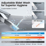 Smart Toilet with Built-in Bidet, One-Piece Bidet Toilet for Bathrooms, YA60 Bidet Toilet with Auto Flush, Kick Flush, Heated Seat, Warm Water and Dryer, Night Light, and Blackout Flush