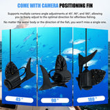 Fish Finder Depth Finder, 4.3 Inch Underwater Fishing Camera Portable Fishfinder with 480 * 272 HD Display, 100FT/Waterproof IP68, for Kayak/Boat/Ice Fishing, Includes Transducer & Mounting Kit