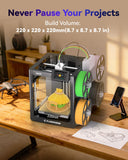 AD5X Multi-Color 3D Printer with IFS,Fully Auto Leveling FDM 3D Printer with Max 600mm/s High Speed Printing