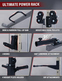 Major Fitness Drone3 Smith Machine, All-in-One Home Gym Squat Rack with Cable Crossover & Pull-Up Station, Heavy-Duty Strength Training (D3SMS-KHA (with Bench Elite BLK & 230LB CLR BP NEW)