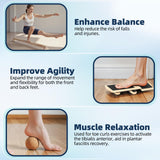 Comness Balance Trainer Kit, Ankle Strengthener Exerciser for Sprained, Single Leg Balance Board and 40 Inch Beam for Plantar Fasciitis Relief, Blackboard Foot Trainer