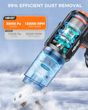 Car Vacuum Portable Cordless, 35000PA High Power Suction & Blower, Wireless Handheld Vacuum Cleaner for Car, Home, Office, Pet(Black) MBNGF