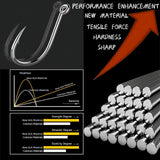 Freshwater Saltwater Fish Hooks Bulk Fishing Hooks Set Worm Catfish Hooks Fish Gear Equipment Supplies(400 PCS)