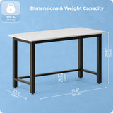 51" Home Office Desk Modern Computer Desk 51.2x23.6x29.5 inches PC Table with Thicken Frame