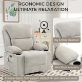 BRTHORY Electric Power Recliner, Nursery Rocking Chair with Glider & Swivel