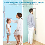 Height Measurement for Wall - Medical Portable Wall Mount Stadiometer 24-82 in / 60-210 cm - Professional Aluminum Height Measuring Rod for Kids Adults - Accurate Scale Height Tool for Office Home