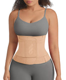 FeelinGirl Women’s Waist Cincher Belt Corset Slimming Adjustable Hook Loop Tummy Tuck Breathable Lightweight Khaki XS