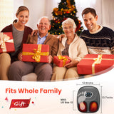 CuPiLo Foot Massager with Heat, FSA Eligible HSA Shiatsu Foot Massager Machine for Plantar Fasciitis, Adjustable Vibration & Pressure for Neuropathy Pain, Women Men Gifts, Fits Up to 12"(Gray)