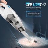 FUOAYOC Handheld Vacuum Cordless,6KPA Powerful Suction Hand Held Vacuum with LED Light/Multi Accessories