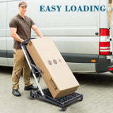 Collapsible Shopping Cart on Wheels, Folding Shopping Cart with 360° Swivel Wheels, Multi Use Utility Cart