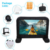 20Ft Inflatable Projector Screen Outdoor Movie Screen Support with Quiet Air Blower and Storage Bag Front and Rear Projection Easy Set Up 160 Degree Large Viewing Angle Perfect for Movie Party Night