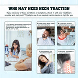 ALLILUYAA Cervical Neck Traction Device,Electric Air Pump Neck Stretcher Cervical Traction Device,with 3 Power Traction and 8 Airbag Support,Neck Brace which Decompresses the Neck and Relieves